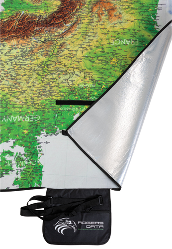 Couverture de pique-nique "Aerodromes europeens" XL Rogers Data