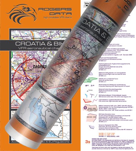 Croatie-BIH Carte murale