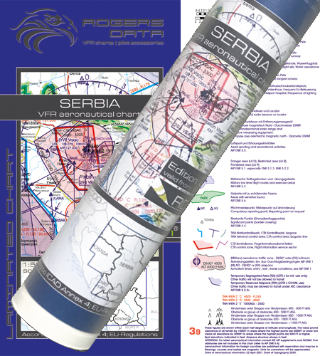 Serbie Carte murale 2025