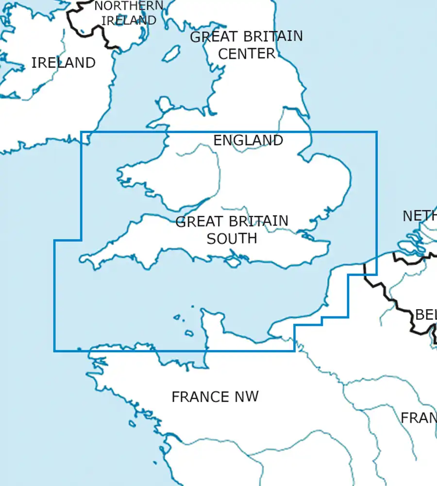 Coupe feuille de Grande Bretagne Sud en 500k