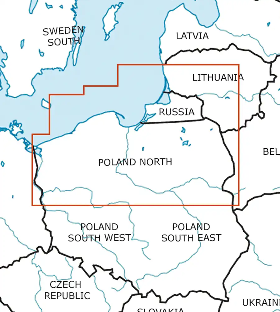 Coupe feuille de la Pologne Nord en 500k