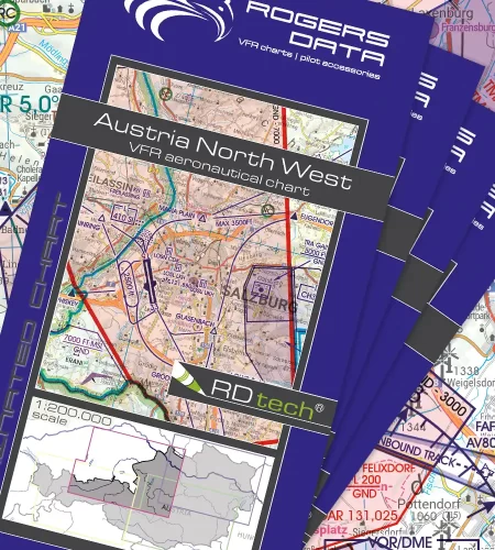 Rogers Data VFR ICAO Kartensatz von Österreich 200k.