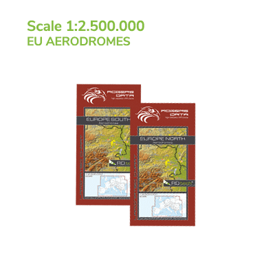 Aerodromes d`Europe - Cartes 1:2.500.000