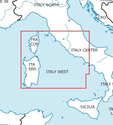 Coupe feuille de l'Italie Ouest en 500k