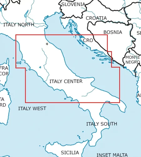 Coupe feuille de l'Italie Centre en 500k