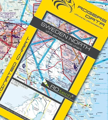 Carte aéronautique de la Suède Nord en 500k