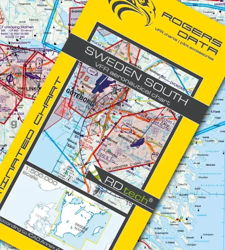 Carte aéronautique de la Suède Sud en 500k