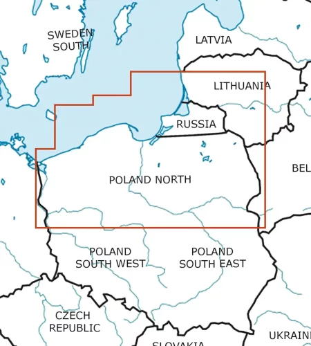 Coupe feuille de la Pologne Nord en 500k